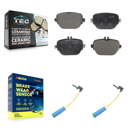 Rear Ceramic Brake Pads Wear Sensor Kit For Mercedes-Benz E400 E450 E53 AMG E43 CLS53 E63 KTW-101350
