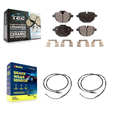 Rear Ceramic Disc Brake Pads And Wear Sensors Kit For BMW Z4 KTW-101394
