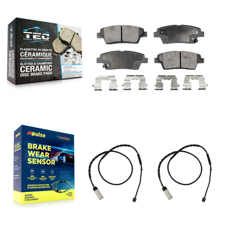 Rear Ceramic Disc Brake Pads And Wear Sensors Kit For Mini Cooper Countryman Paceman KTW-101397