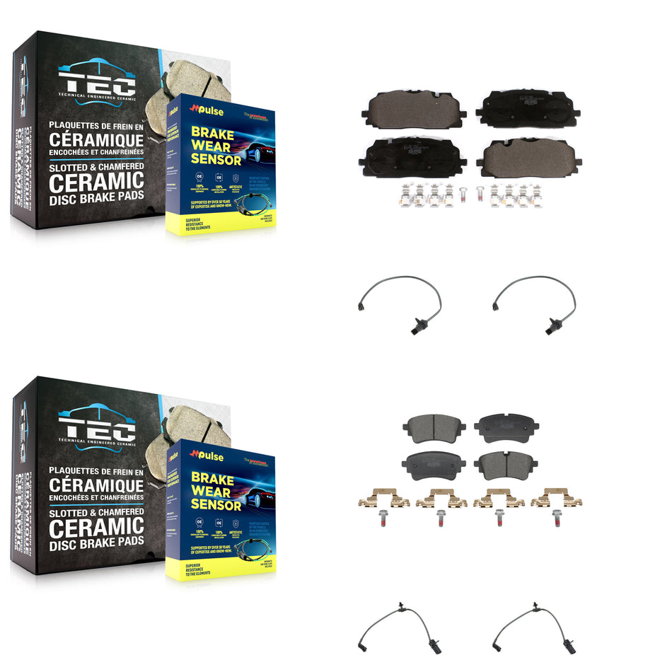 Front Rear Ceramic Disc Brake Pad Wear Sensor Kit For Audi S5 S4 Sportback Made in Europe KTW-101628