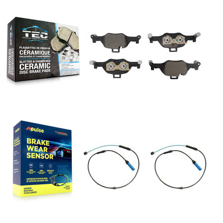 Front Ceramic Disc Brake Pads And Wear Sensors Kit For BMW 530i xDrive 540i 530e 540d KTW-101681