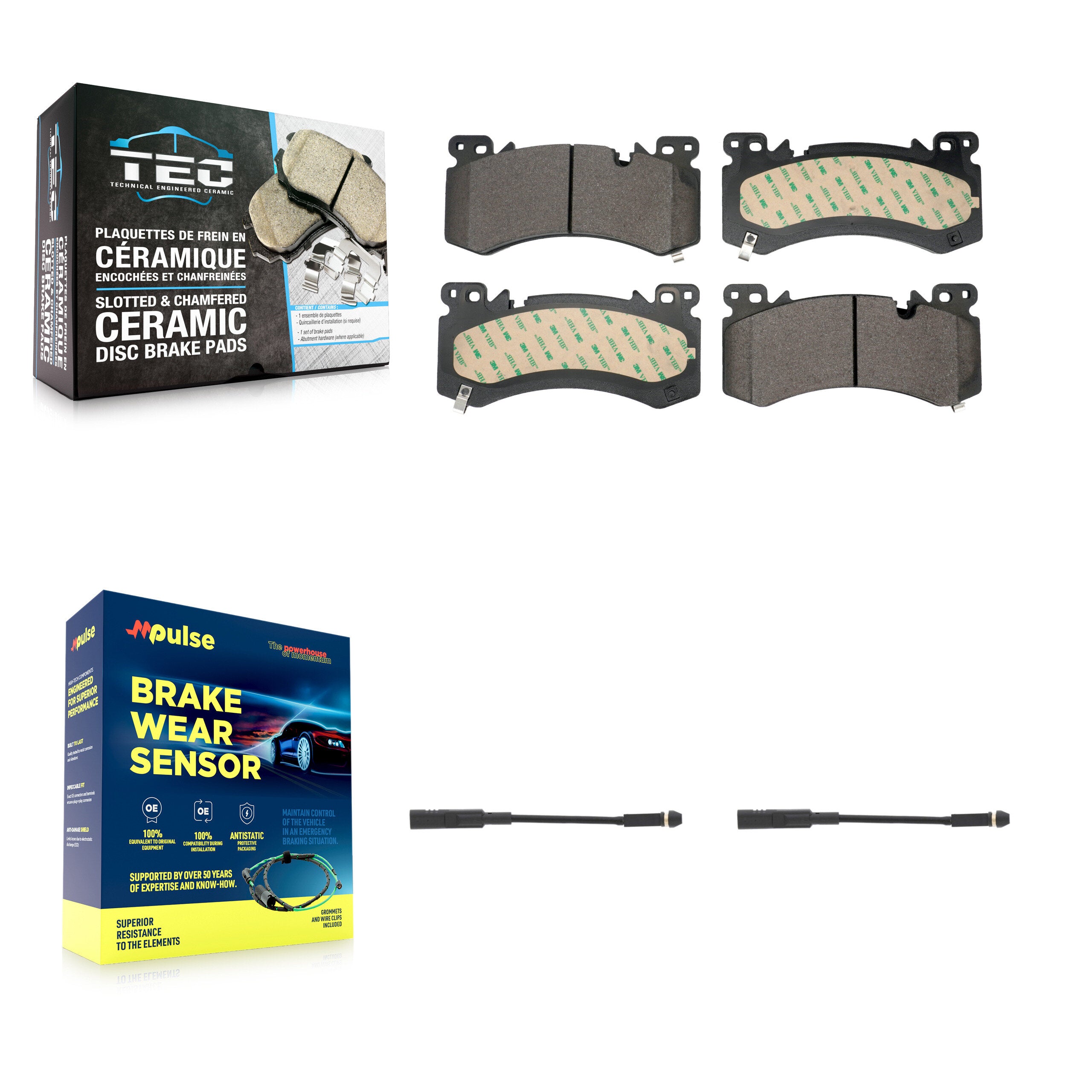 Front Ceramic Brake Pad Wear Sensor Kit For 2021-2022 Chevrolet Tahoe With Police Package KTW-101693