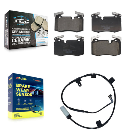 Front Ceramic Brake Pad & Wear Sensor Kit For Mini Cooper With 316mm Diameter Rotor KTW-101701