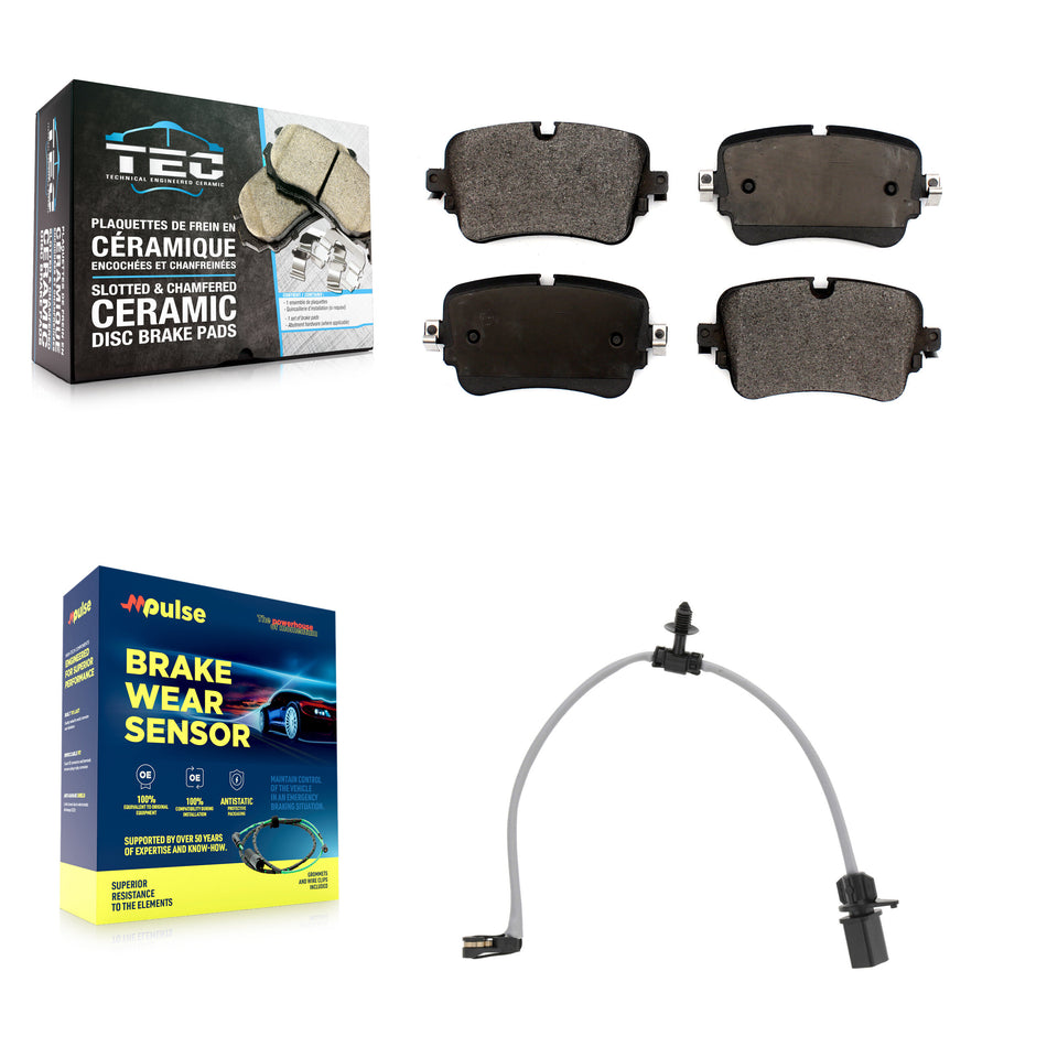 Rear Ceramic Disc Brake Pads And Wear Sensors Kit For 2019 Audi e-tron Quattro -L KTW-101739