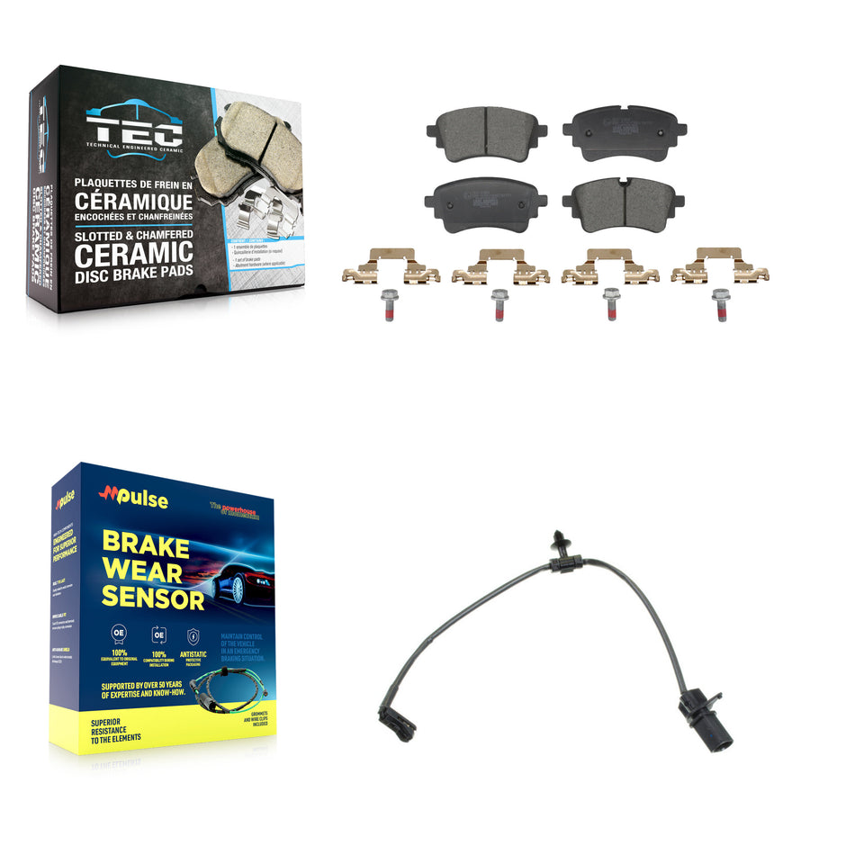 Rear Ceramic Brake Pad Wear Sensor Kit For Audi A5 Sportback A4 Quattro S5 allroad RS5 S4 KTW-101742