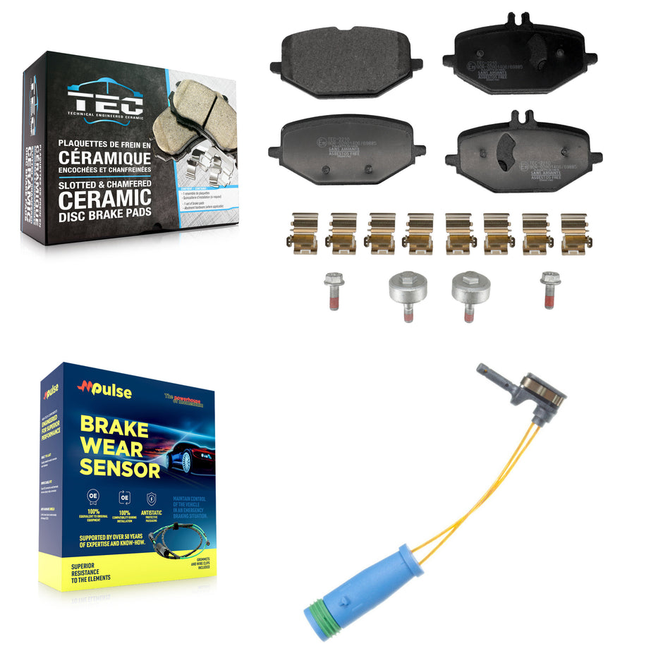Rear Ceramic Brake Pad Wear Sensor Kit For Mercedes-Benz GLE450 GLE350 GLS450 G550 GLS580 KTW-101748