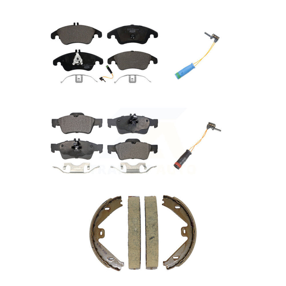 Front Rear Ceramic Disc Brake Pads And Extra Wear Sensor Kit (5Pc) For Mercedes-Benz E400 KTW-101798