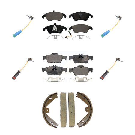 Front Rear Ceramic Disc Brake Pads And Extra Wear Sensor Kit (7Pc) For Mercedes-Benz E400 KTW-101816