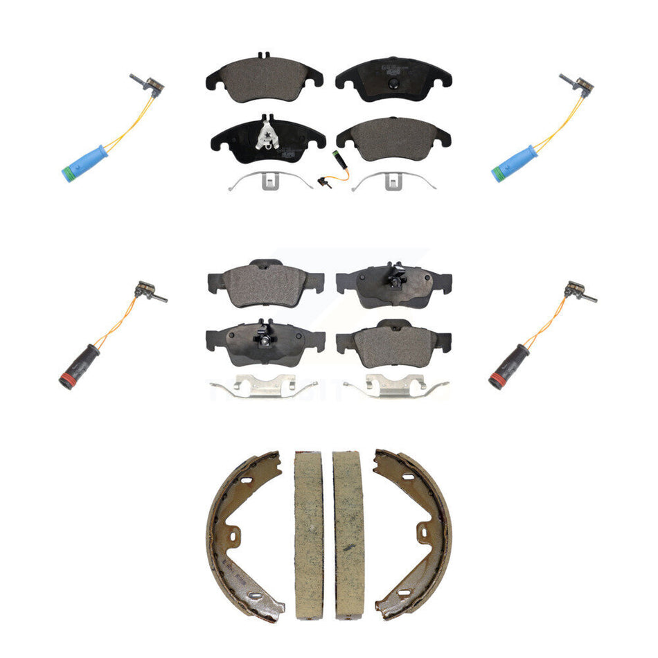 Front Rear Ceramic Disc Brake Pads And Extra Wear Sensor Kit (7Pc) For Mercedes-Benz E400 KTW-101816