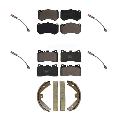 Front Rear Ceramic Disc Brake Pad Wear Sensor Kit (7Pc) For Mercedes-Benz E63 AMG S CLS63 KTW-101824