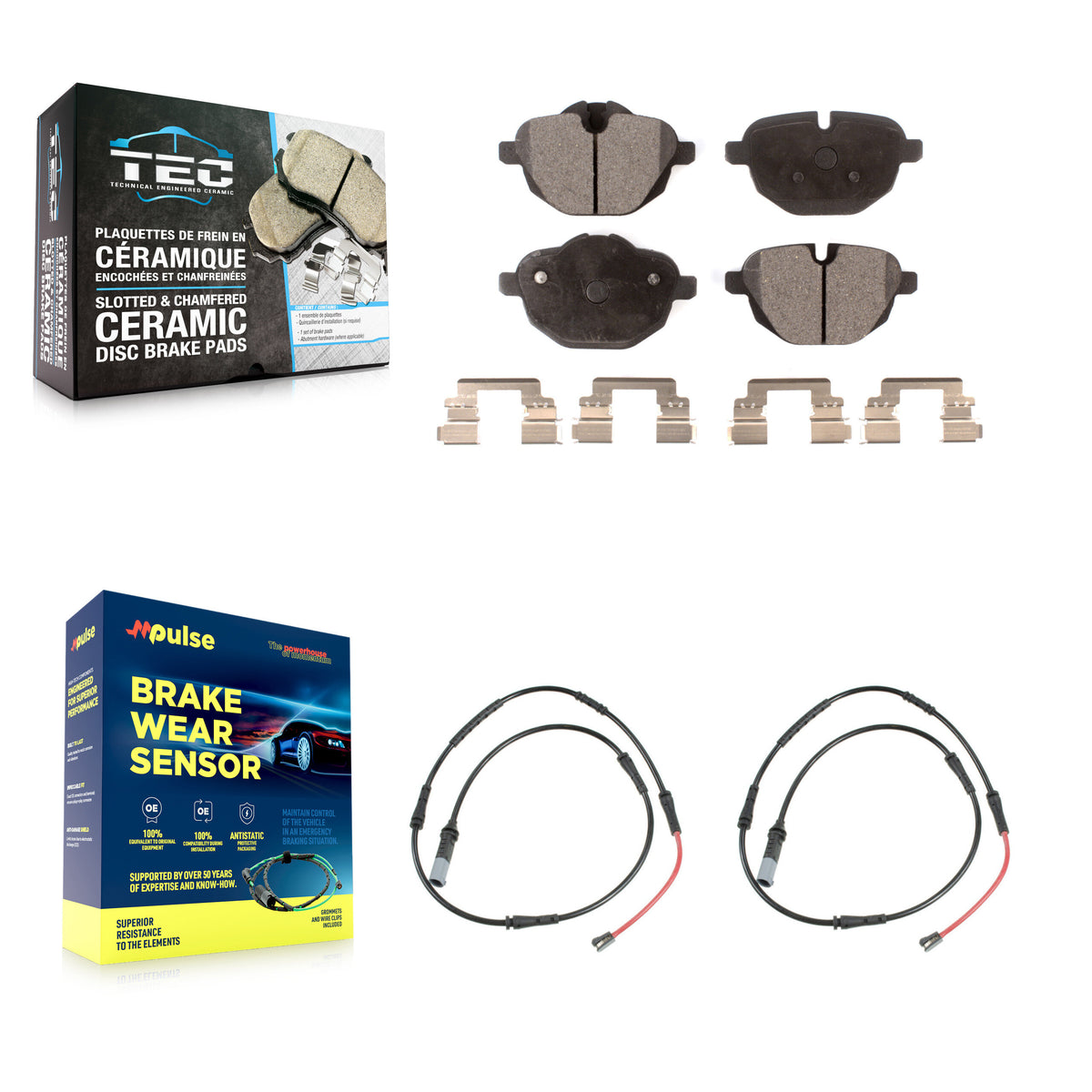 Rear Ceramic Disc Brake Pads And Wear Sensors Kit For BMW 528i xDrive 535d KTW-101844