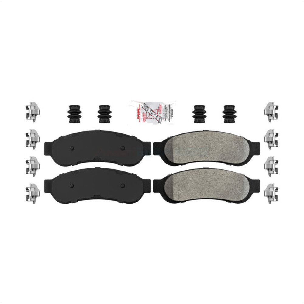 Rear Semi-Metallic Disc Brake Pads NWF-ASD1067 For Ford F-350 Super Duty by AmeriBRAKES