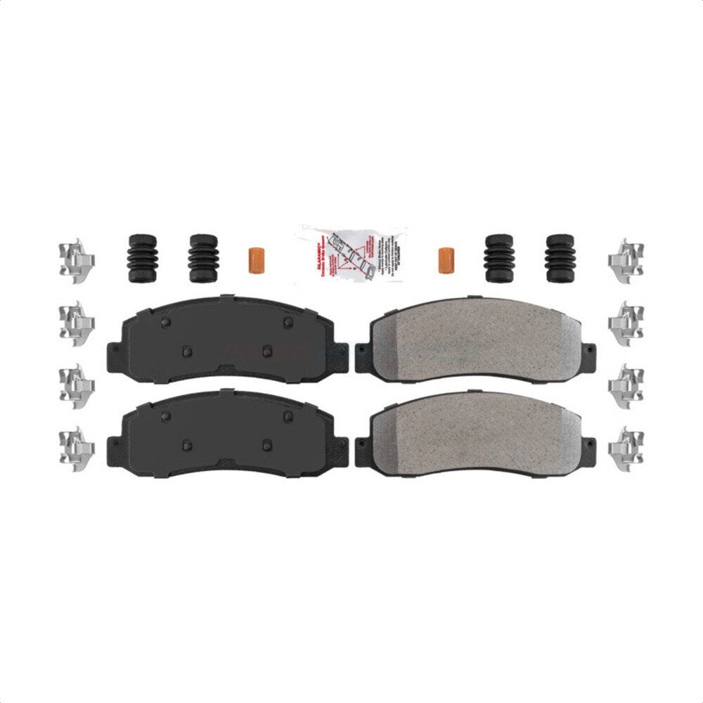 Front Semi-Metallic Disc Brake Pads NWF-ASD1069 For Ford F-250 Super Duty F-350 F-450 by AmeriBRAKES