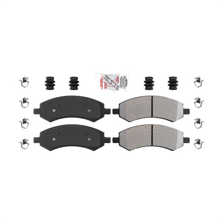 Front Semi-Metallic Disc Brake Pads NWF-ASD1084 For Ram 1500 Dodge Dakota Classic Durango Chrysler Aspen Mitsubishi Raider by AmeriBRAKES