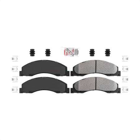 Front Semi-Metallic Disc Brake Pads NWF-ASD1328 For Ford E-350 Super Duty E-250 E-150 E-450 Econoline by AmeriBRAKES