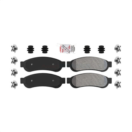 Rear Semi-Metallic Disc Brake Pads NWF-ASD1334 For Ford F-250 Super Duty F-350 F-450 by AmeriBRAKES