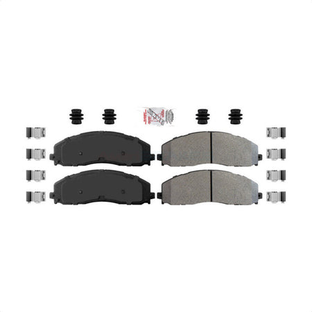 Front Semi-Metallic Disc Brake Pads NWF-ASD1680 For Ford F-250 Super Duty F-350 F-450 by AmeriBRAKES