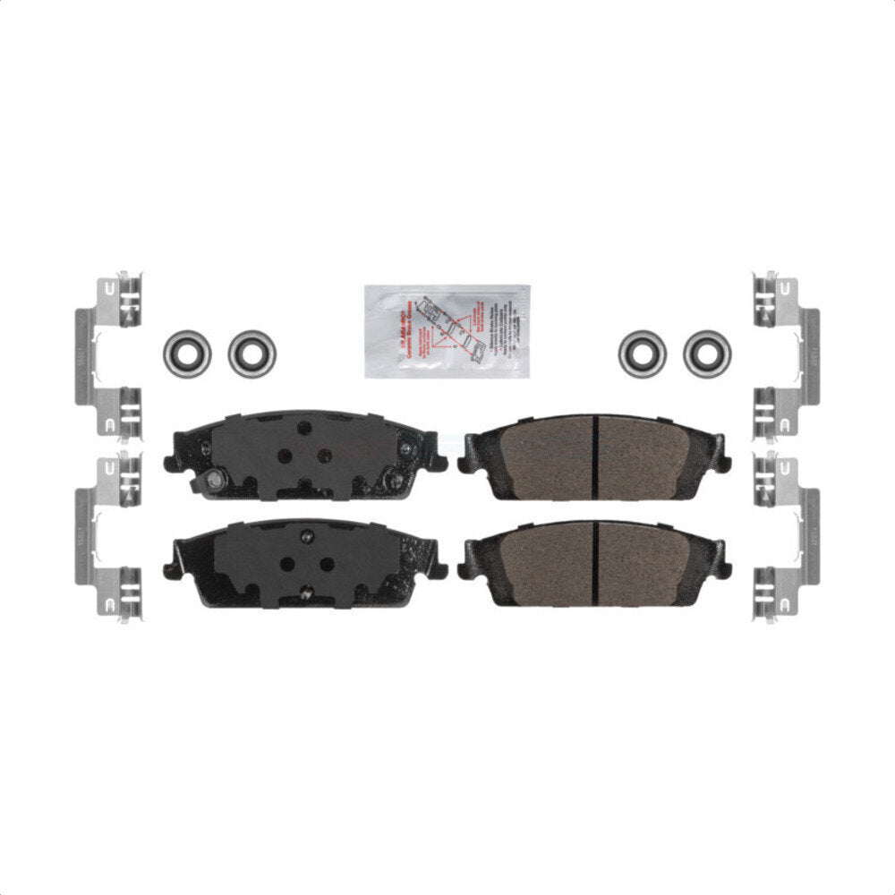 Rear Semi-Metallic Disc Brake Pads NWF-ASD1707 For Chevrolet Silverado 1500 GMC Sierra Tahoe Suburban Yukon Cadillac XL Escalade ESV LD Limited by AmeriBRAKES