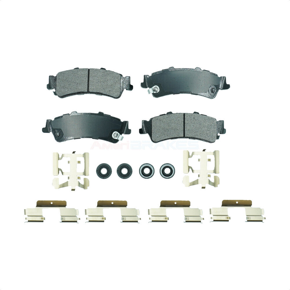 Rear Disc Brake Pads NWF-ASD792A For Chevrolet Silverado 1500 GMC Sierra Cadillac DeVille Tahoe DTS Classic Suburban Astro Yukon XL 3500 Safari 60 Special by AmeriBRAKES