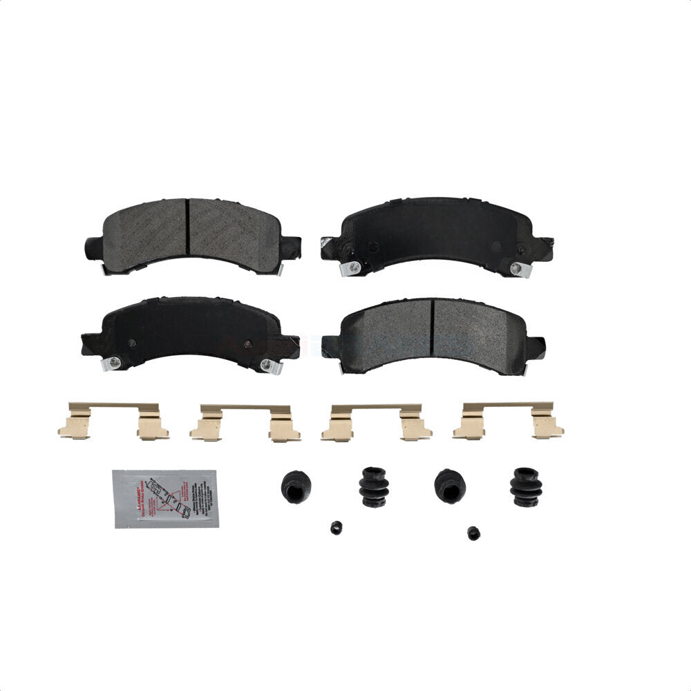 Rear Semi-Metallic Disc Brake Pads NWF-ASD974A For Chevrolet Tahoe GMC Suburban 1500 Avalanche Yukon XL Express Cadillac Escalade Savana by AmeriBRAKES