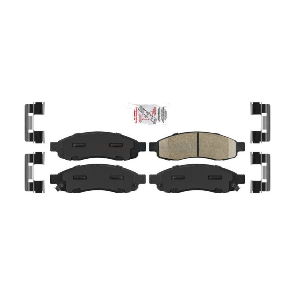 Front Ceramic Disc Brake Pads NWF-PRC1015 For Nissan TITAN Armada Pathfinder INFINITI QX56 by AmeriBRAKES