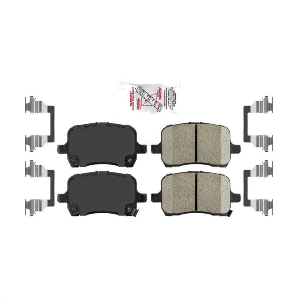 Front Ceramic Disc Brake Pads NWF-PRC1028 For Chevrolet Cobalt Malibu Saturn Ion HHR Pontiac Solstice G6 Sky Pursuit by AmeriBRAKES