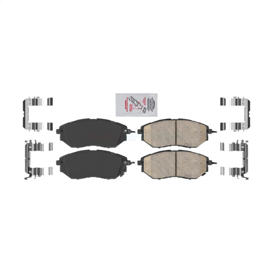 Front Ceramic Disc Brake Pads NWF-PRC1078 For Subaru Outback Forester Legacy WRX Tribeca B9