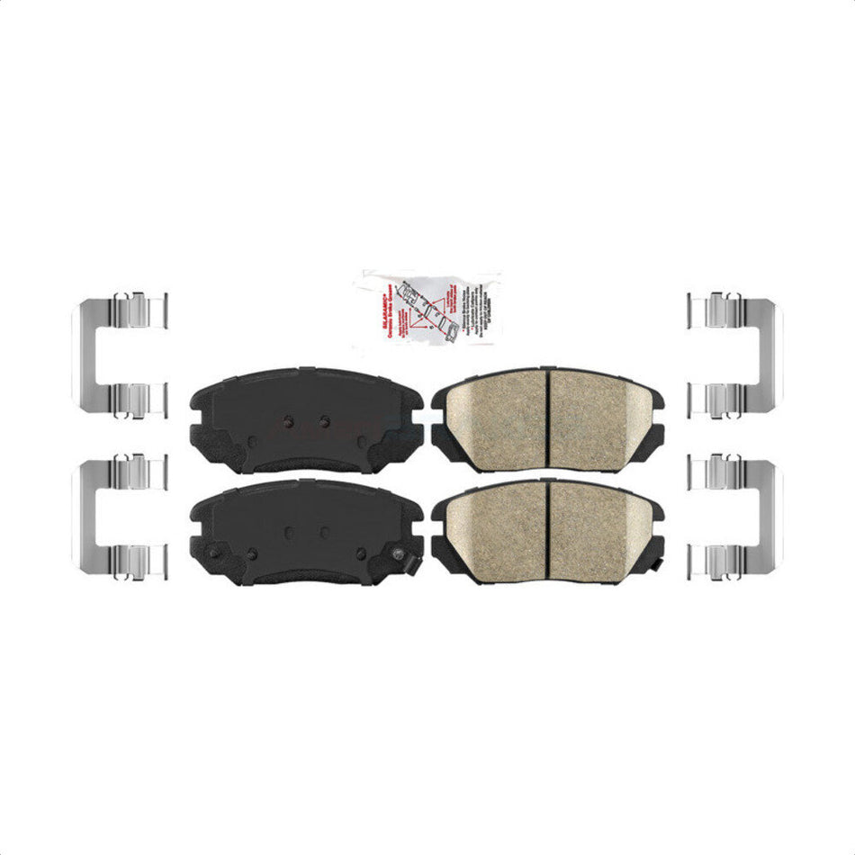 Front Ceramic Disc Brake Pads NWF-PRC1125 For Hyundai Sonata Azera Kia Amanti by AmeriBRAKES