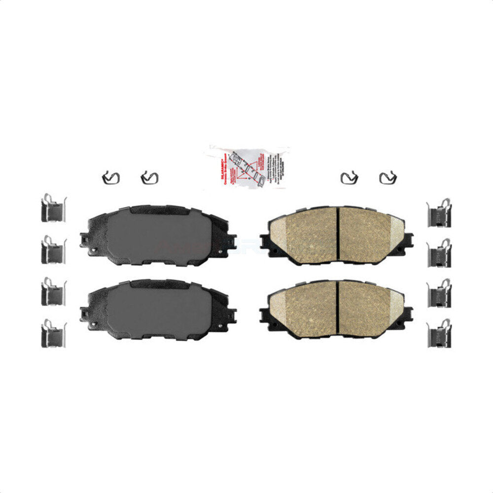 Front Ceramic Disc Brake Pads NWF-PRC1211 For Toyota RAV4 Scion tC Matrix Pontiac Vibe Corolla iM Mirai by AmeriBRAKES