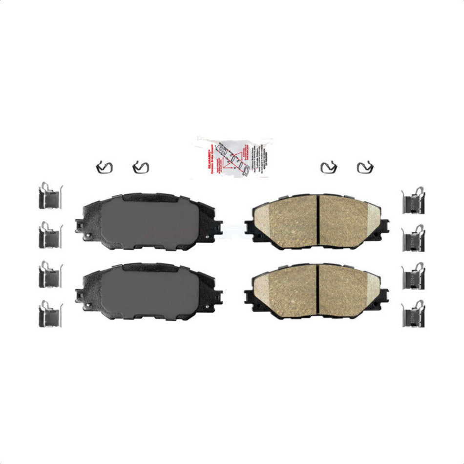 Front Ceramic Disc Brake Pads NWF-PRC1211 For Toyota RAV4 Scion tC Matrix Pontiac Vibe Corolla iM Mirai by AmeriBRAKES