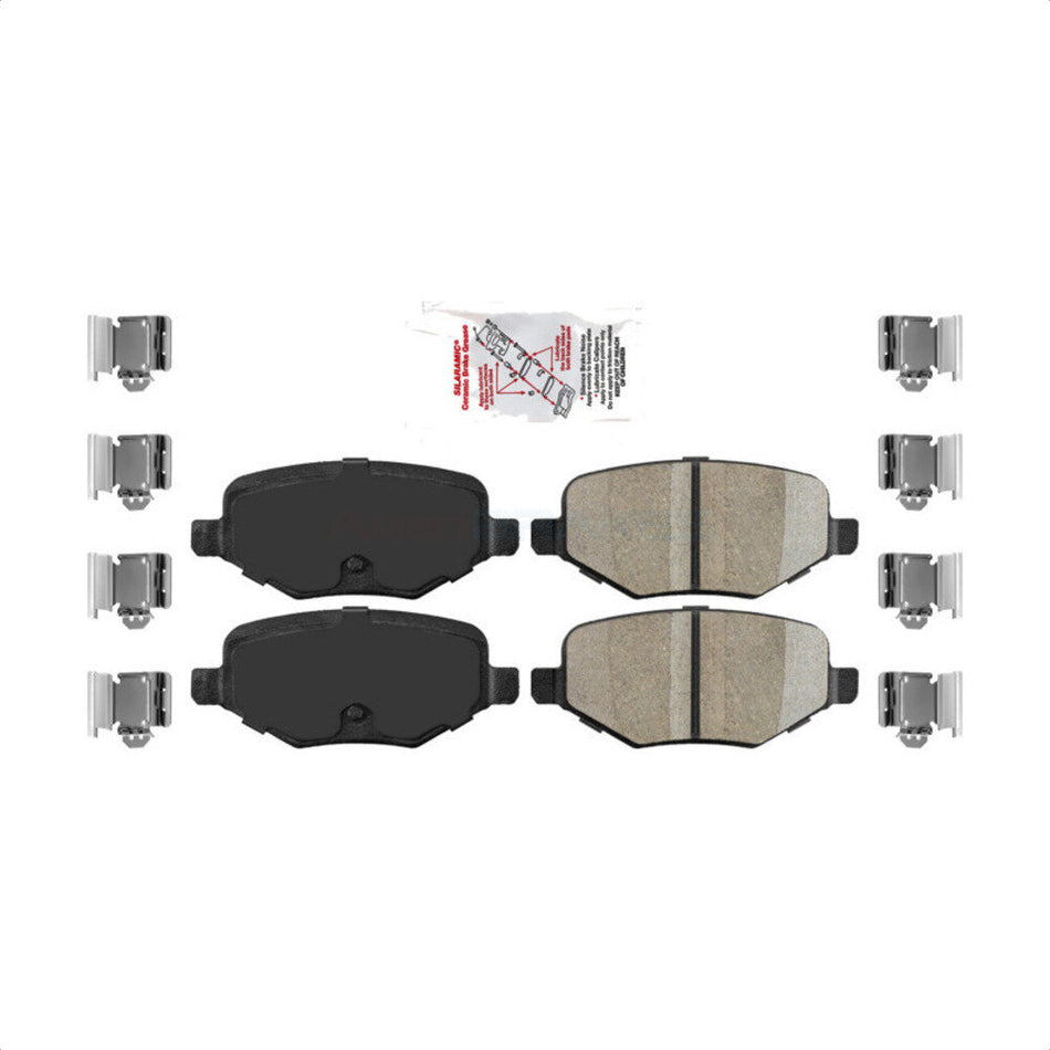 Rear Ceramic Disc Brake Pads NWF-PRC1377A For Ford Explorer Edge Flex Lincoln Taurus MKX Police MKS