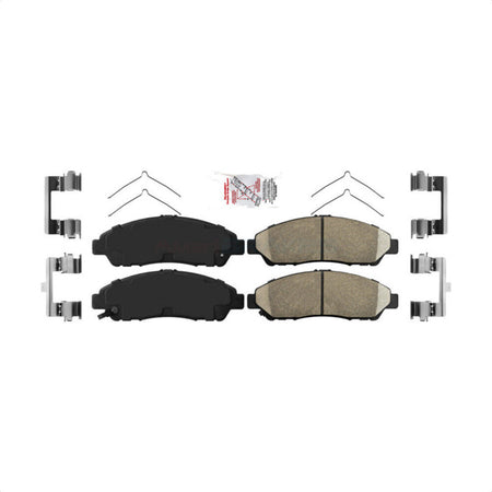 Front Ceramic Disc Brake Pads NWF-PRC1378 For Honda Pilot Acura MDX RLX ZDX by AmeriBRAKES