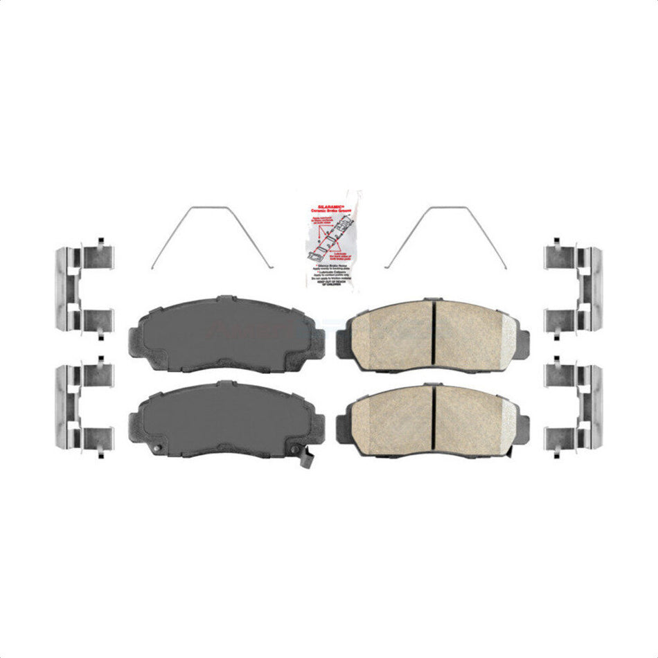 Front Ceramic Disc Brake Pads NWF-PRC1506 For Honda Accord Civic Acura TL TSX RL CL by AmeriBRAKES