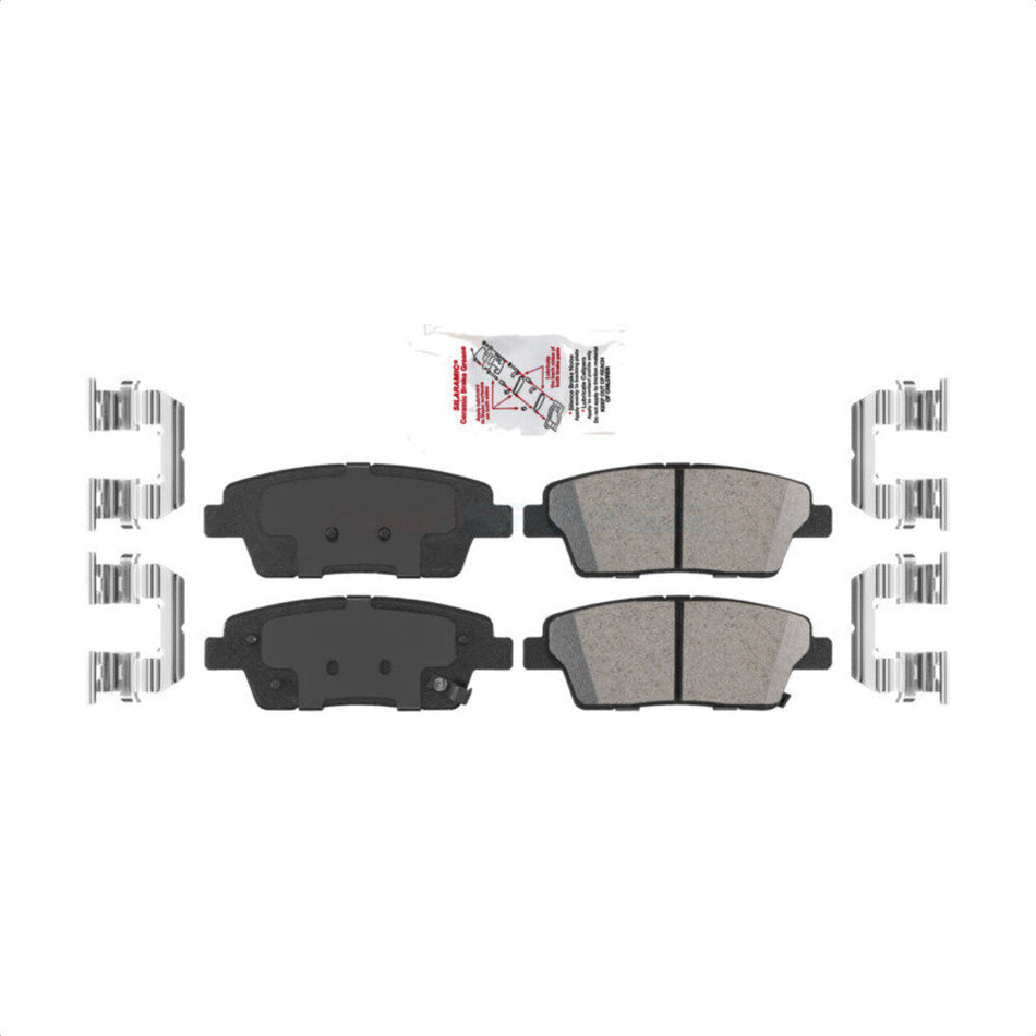 Rear Ceramic Disc Brake Pads NWF-PRC1551 For Hyundai Genesis Mini Cooper Countryman G80 Paceman Kia K900 by AmeriBRAKES