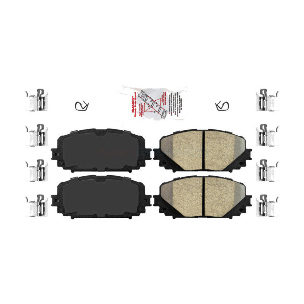 Front Ceramic Disc Brake Pads NWF-PRC1628 For Toyota Yaris by AmeriBRAKES