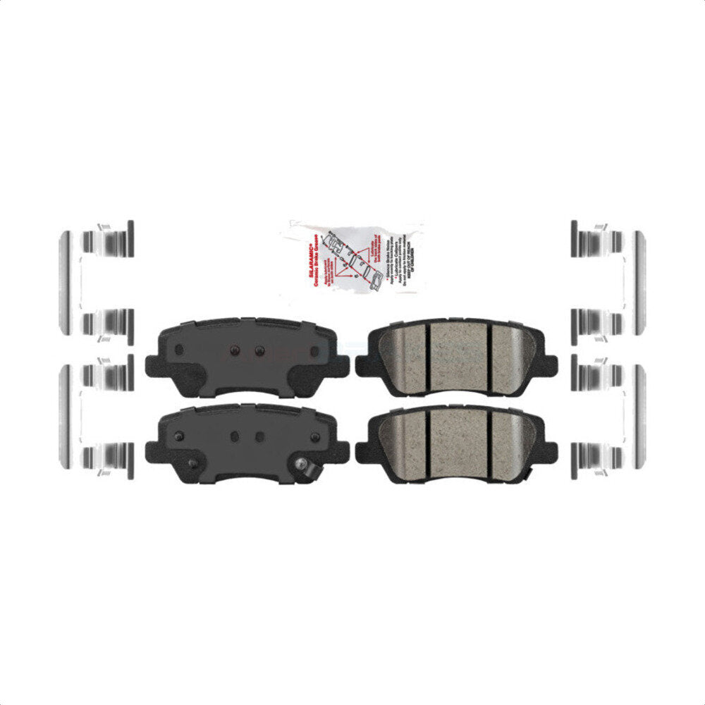 Rear Ceramic Disc Brake Pads NWF-PRC1659 For Cadillac ATS CTS by AmeriBRAKES