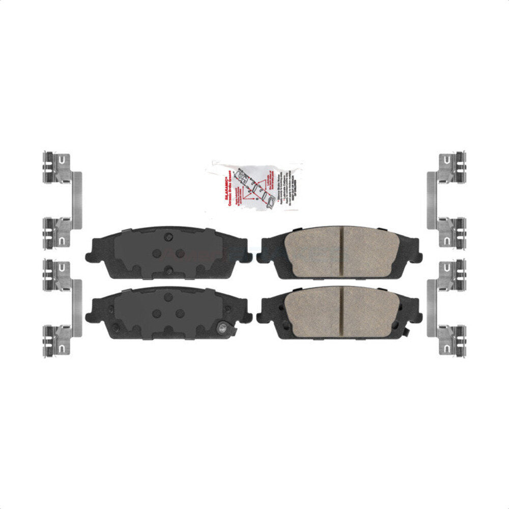 Rear Ceramic Disc Brake Pads NWF-PRC1707 For Chevrolet Silverado 1500 GMC Sierra Tahoe Suburban Yukon Cadillac XL Escalade ESV LD Limited by AmeriBRAKES