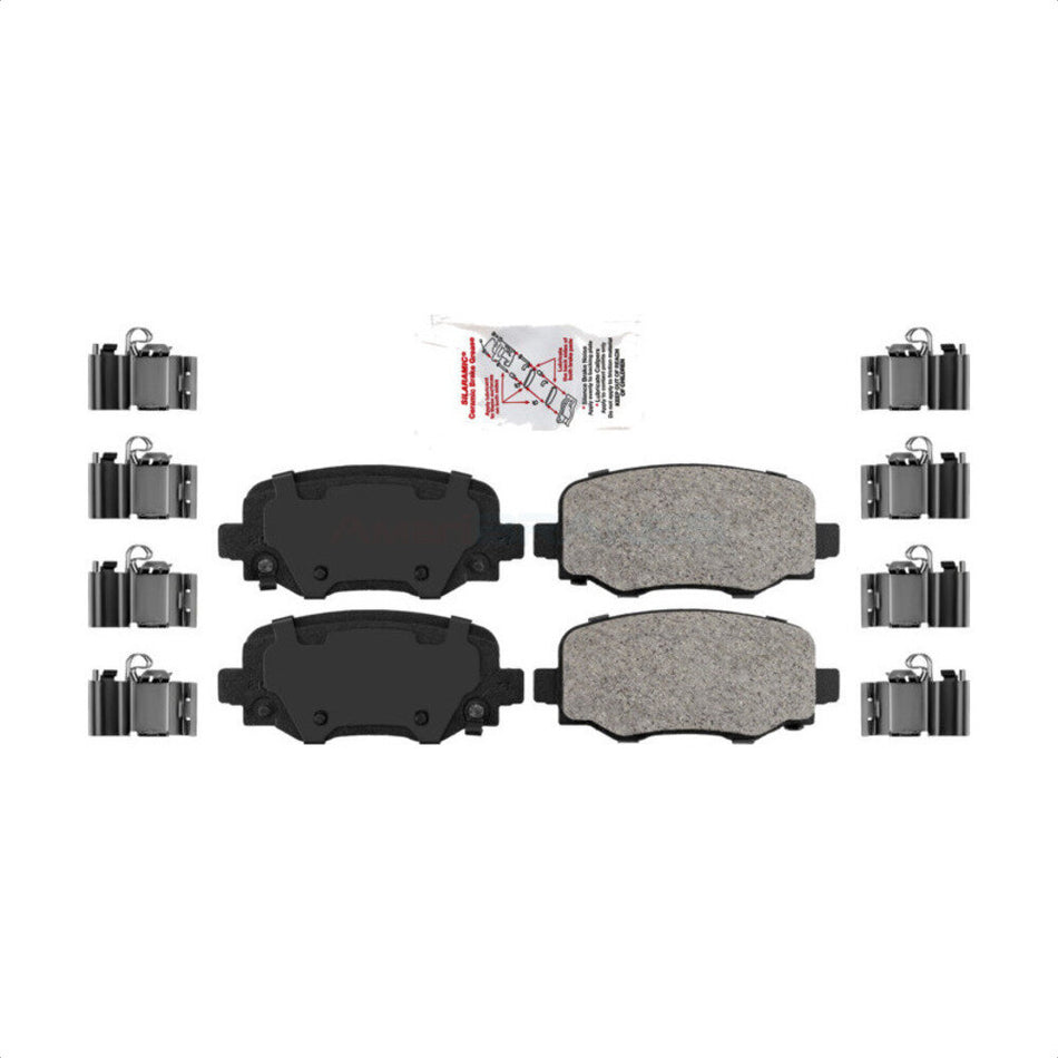 Rear Ceramic Disc Brake Pads NWF-PRC1734 For Jeep Cherokee Chrysler 200
