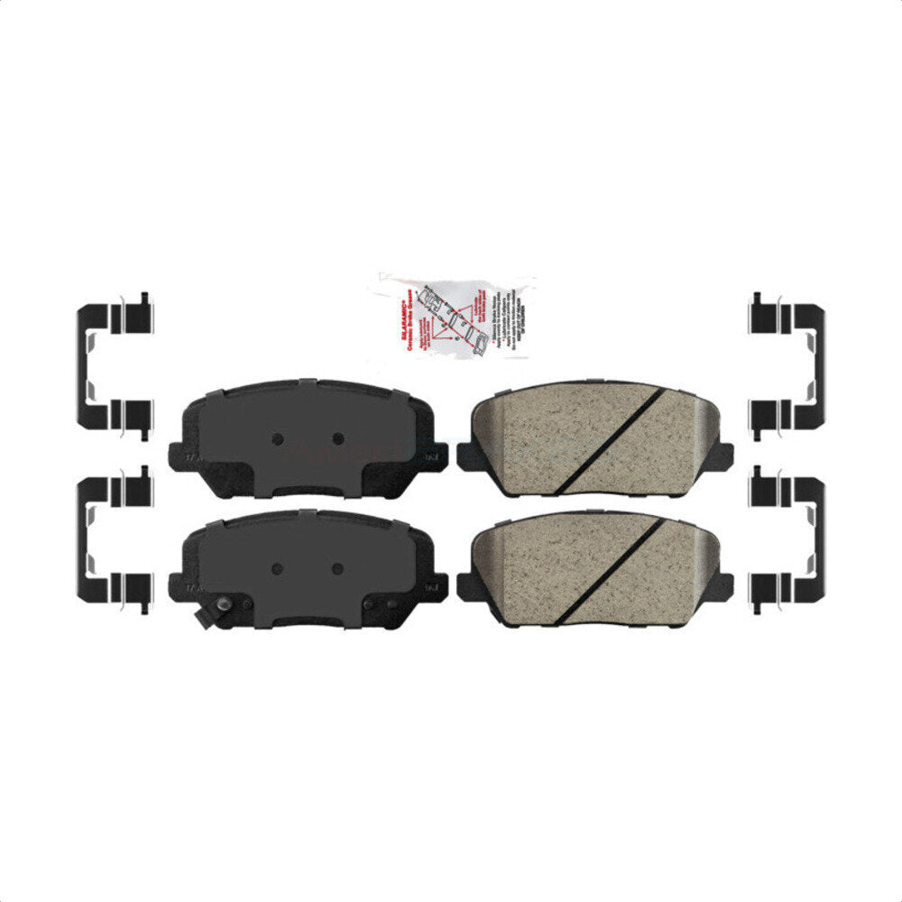 Front Ceramic Disc Brake Pads NWF-PRC1735 For Kia Forte Forte5 Koup by AmeriBRAKES