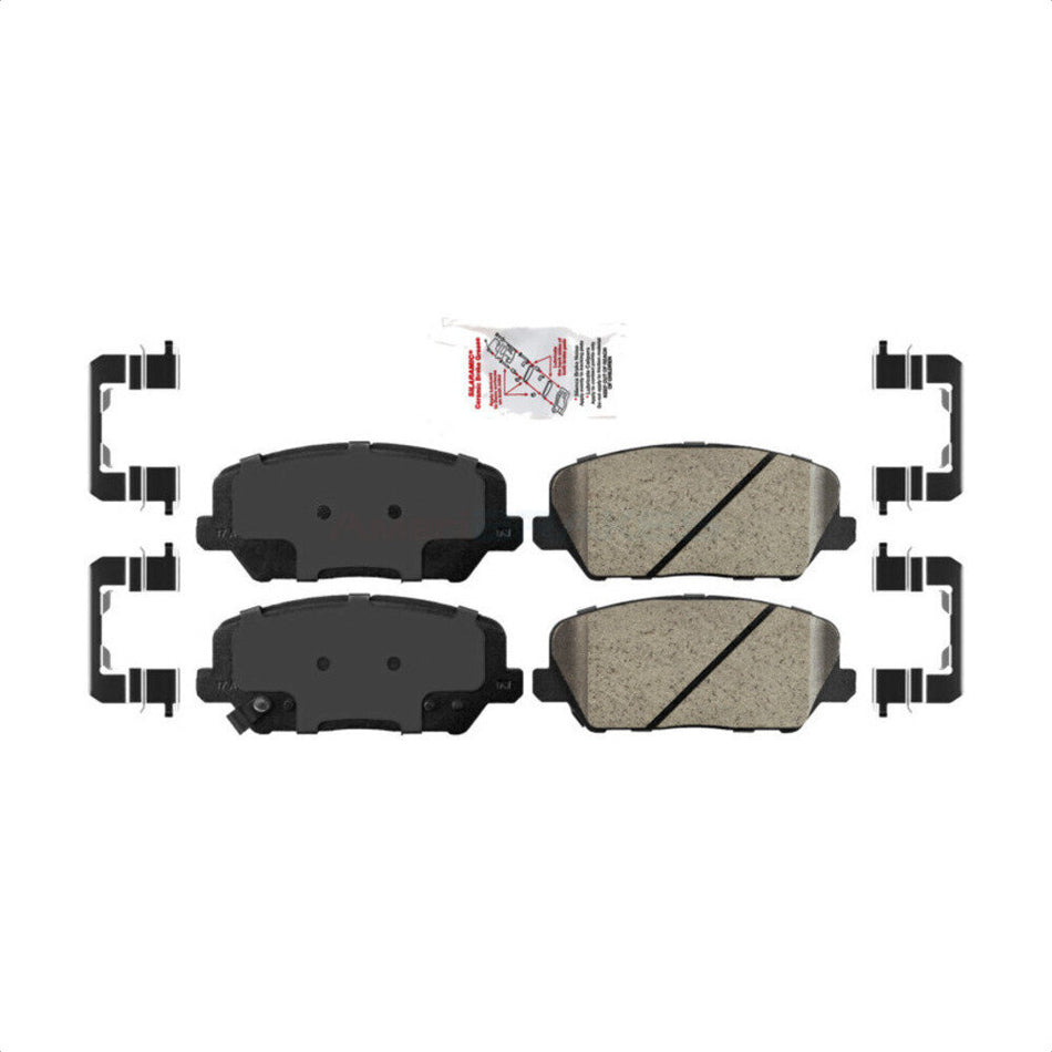 Front Ceramic Disc Brake Pads NWF-PRC1735 For Kia Forte Forte5 Koup by AmeriBRAKES