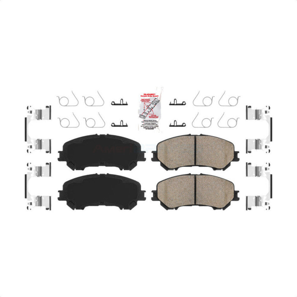 Front Ceramic Disc Brake Pads NWF-PRC1737 For Nissan Rogue Sport Qashqai by AmeriBRAKES