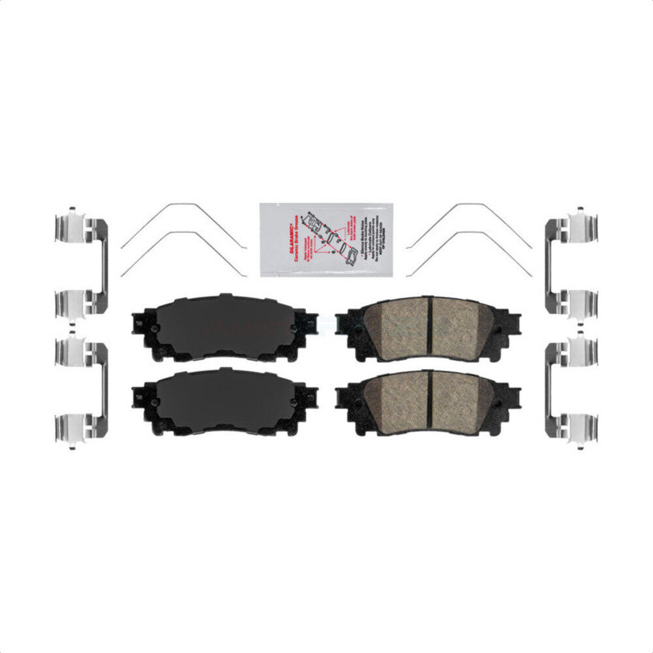 Rear Ceramic Disc Brake Pads NWF-PRC1805 For Toyota Camry RAV4 Lexus NX200t C-HR NX300 ES350 Avalon NX300h ES300h UX250h UX200 Venza ES250 Corolla Cross by AmeriBRAKES