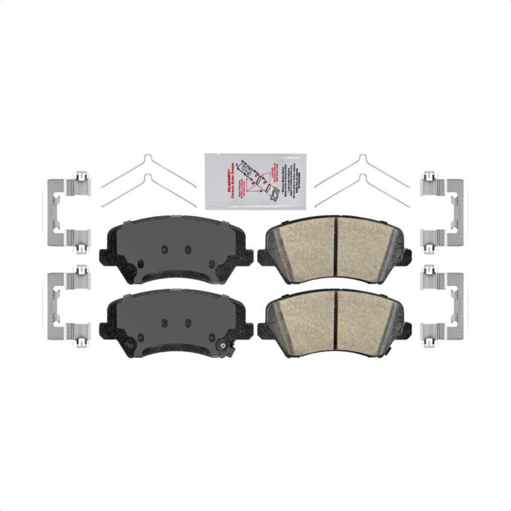 Front Ceramic Disc Brake Pads NWF-PRC1828 For Kia Forte Hyundai Veloster Elantra GT Forte5 Koup by AmeriBRAKES