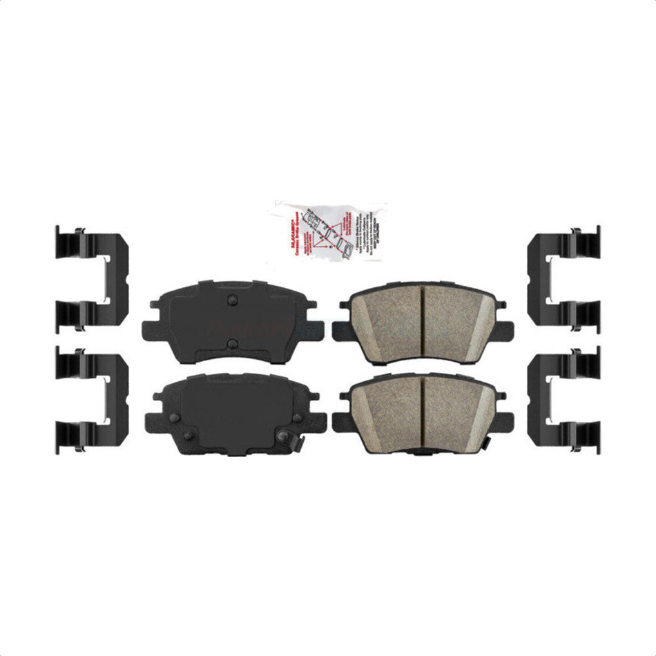 Front Ceramic Disc Brake Pads NWF-PRC1844 For Chevrolet Cruze Volt Bolt EV EUV by AmeriBRAKES