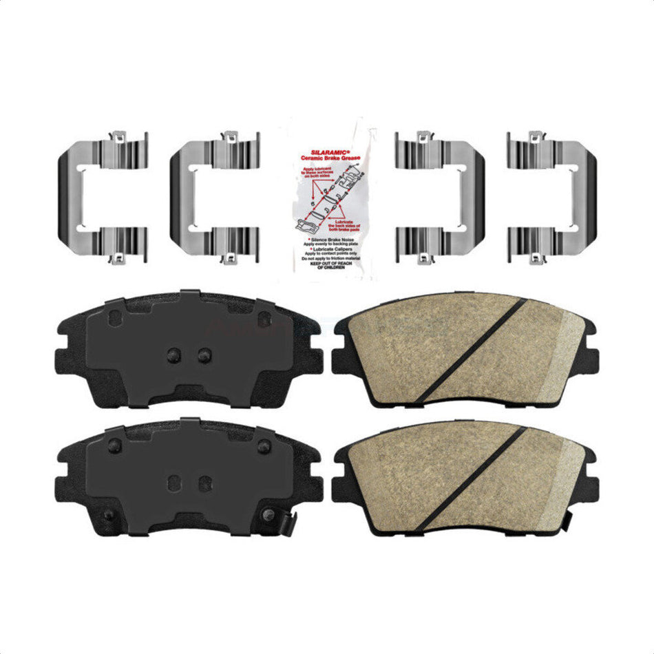 Front Ceramic Disc Brake Pads NWF-PRC1847 For Hyundai Elantra Tucson Kia Sportage by AmeriBRAKES