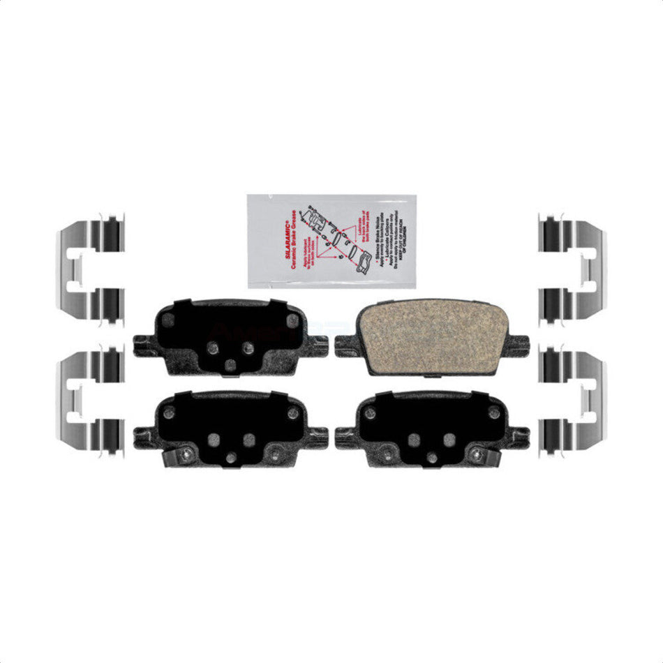 Rear Ceramic Disc Brake Pads NWF-PRC1921 For 2016-2022 Chevrolet Malibu With Manual Parking by AmeriBRAKES