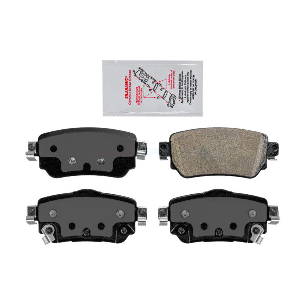 Rear Ceramic Disc Brake Pads NWF-PRC1965 For Nissan Rogue Sport LEAF Qashqai With Electric Parking by AmeriBRAKES