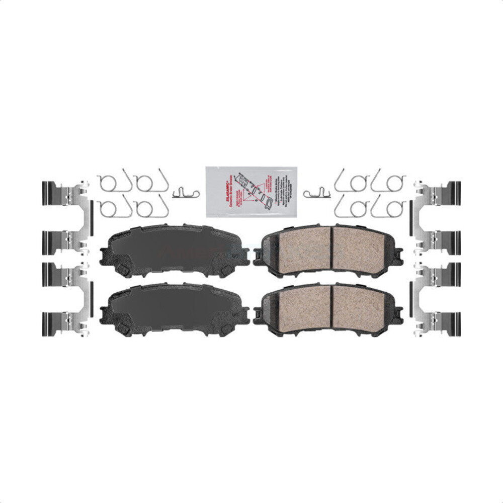 Rear Ceramic Disc Brake Pads NWF-PRC2032 For 2017-2023 Nissan TITAN by AmeriBRAKES