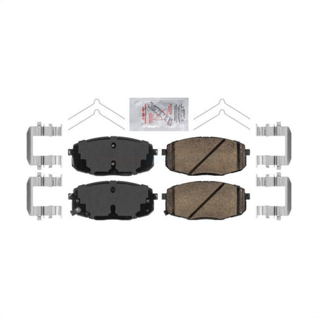 Front Ceramic Disc Brake Pads NWF-PRC2035 For Kia Soul Hyundai Kona Forte Elantra GT Seltos Forte5 by AmeriBRAKES