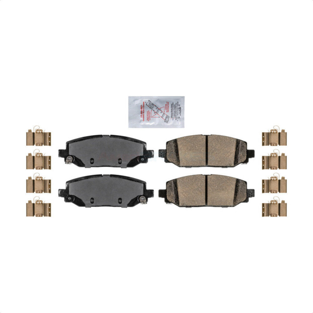 Rear Ceramic Disc Brake Pads NWF-PRC2186 For Jeep Wrangler by AmeriBRAKES